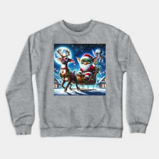 Christmas Gremlin and Alien Crewneck Sweatshirt